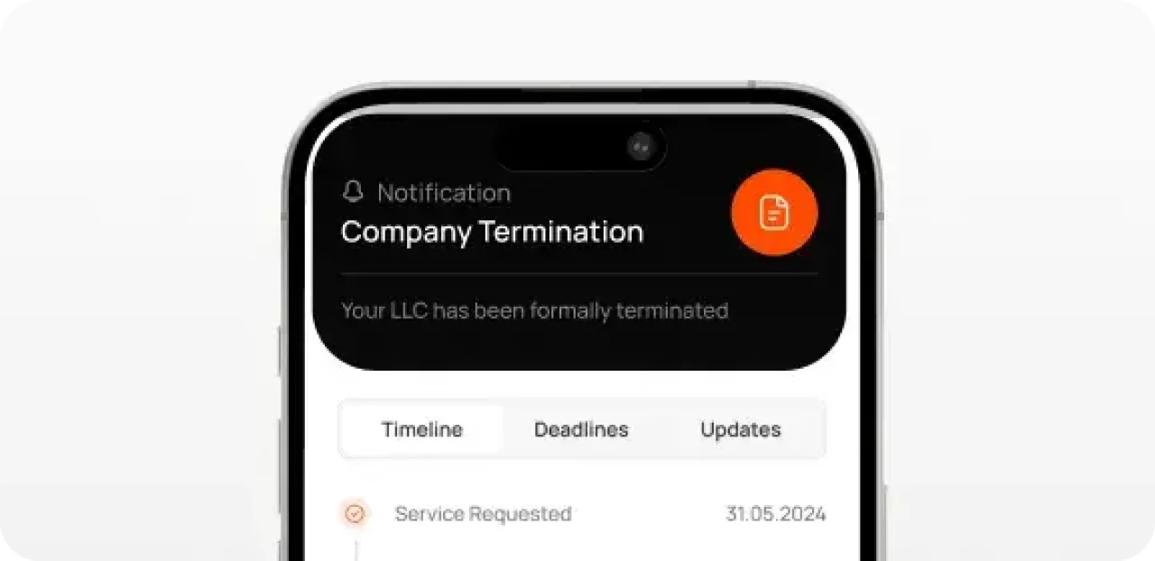Company Termination Notification
