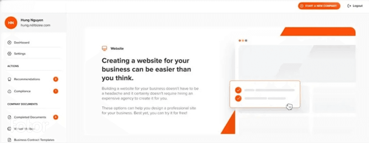 Incfilers Dashboard